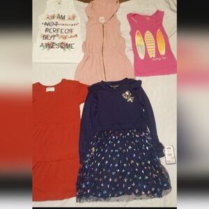 Lot of Girls Sz M (7/8) Tops and Dresses, NWT, NWOT, and Very Gently Worn
